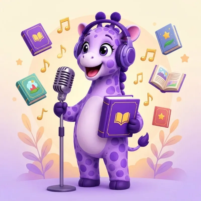 Audiobooks for children's books at Purple Giraffe Press