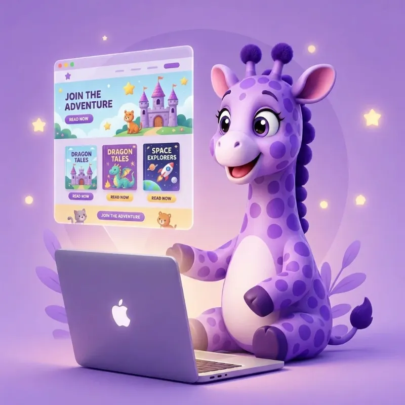 Author Websites for children's books at Purple Giraffe Press