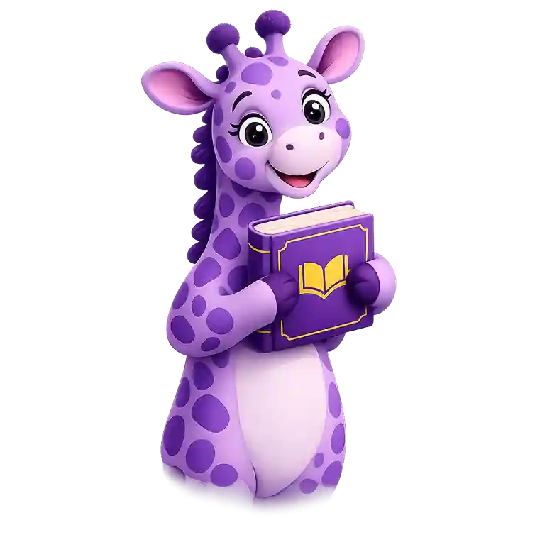 Small Purple Giraffe Press mascot