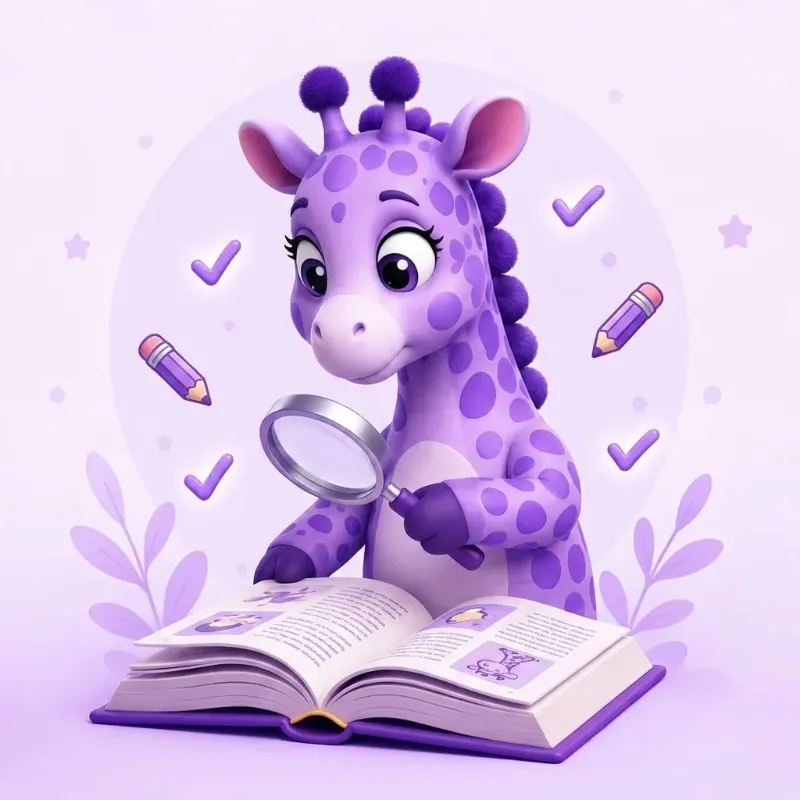 Proofreading for children's books at Purple Giraffe Press